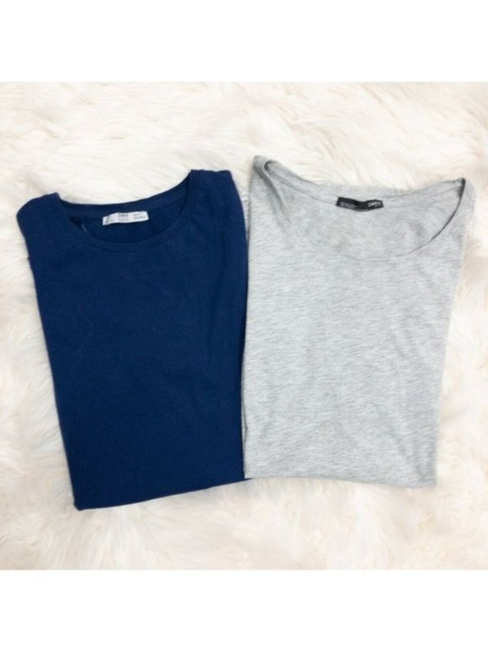 Zara Short-Sleeve Hi-Low Tees Bundle Of Two